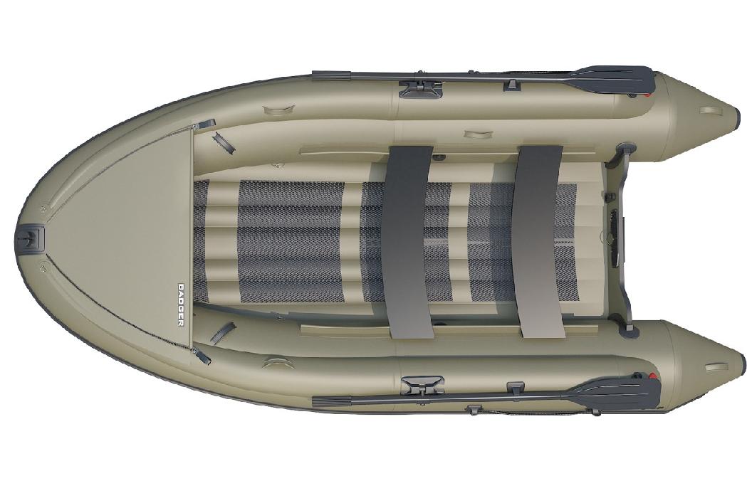 Лодка Badger ARL390 с штормовым бортом (Олива)