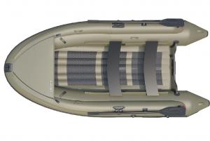 Лодка Badger ARL420 с штормовым бортом (Олива)