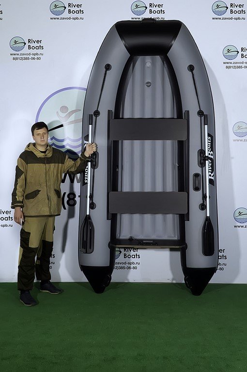 Надувная ПВХ лодка RiverBoats RB-340 НДНД